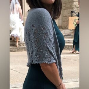 Hand knit shawl